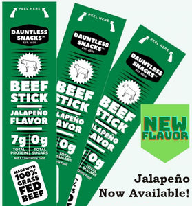 100% Grass Fed Beef Stick - Jalapeño Flavor